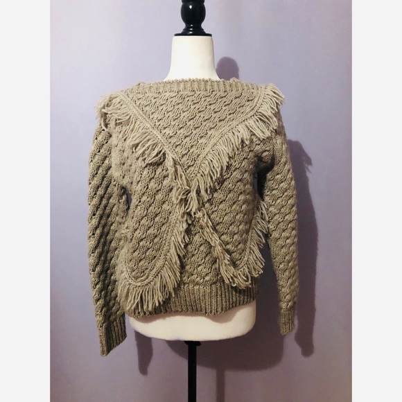 Revolve MAJORELLE Cable Knit Sweater in Grey - Picture 4 of 8